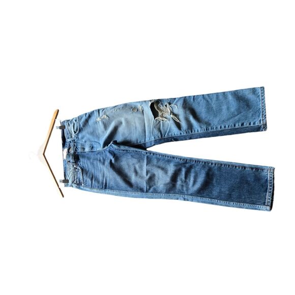 Revice Denim Patchwork Style High Waisted Straight Leg‎ Jeans Size 26 - Picture 5 of 6